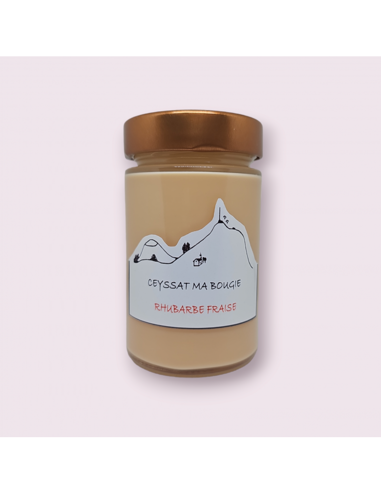 Bougie Rhubarbe Fraise