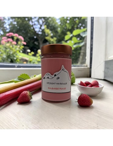 Bougie Rhubarbe Fraise
